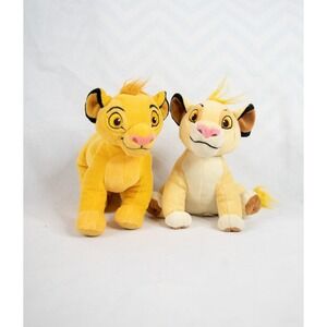Disney The Lion King Simba and Nala Plush Toys Stuffed Animals 7-8 inches